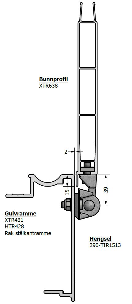 Flat kantramme – 638 – TIR