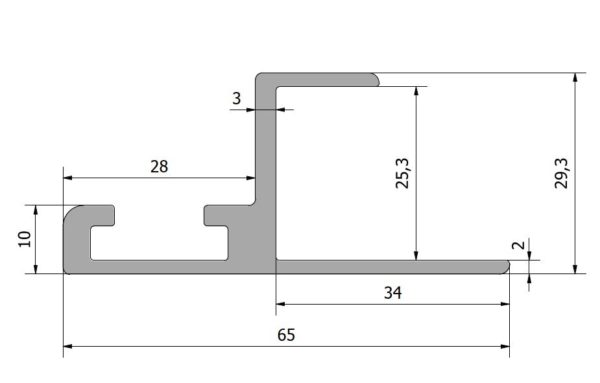 HTR744 - aluminiumsprofil