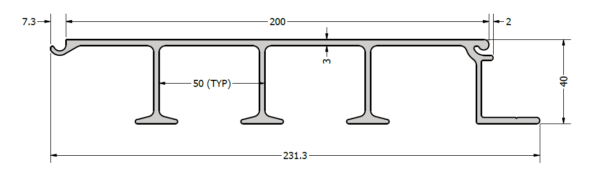 Billede af gulvpankprofil XTR331