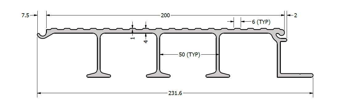 Gulvprofil XTR340